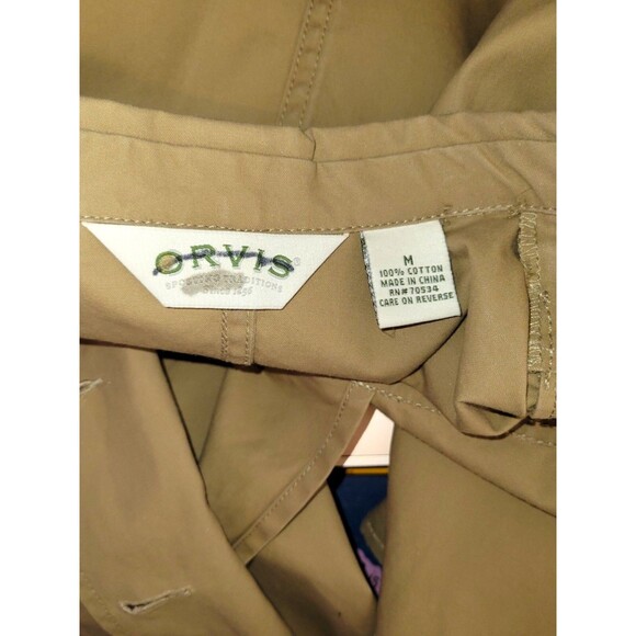 Orvis Womens Medium Camel Brown Chore Coat Outdoor Canvas Workwear Blazer Jacket - Picture 7 of 8